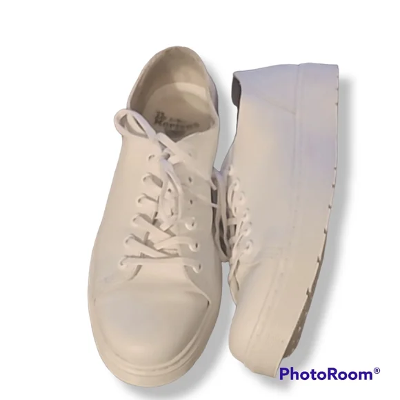 Dr. Martens Dante Venice White Leather Sneakers - Picture 4 of 13